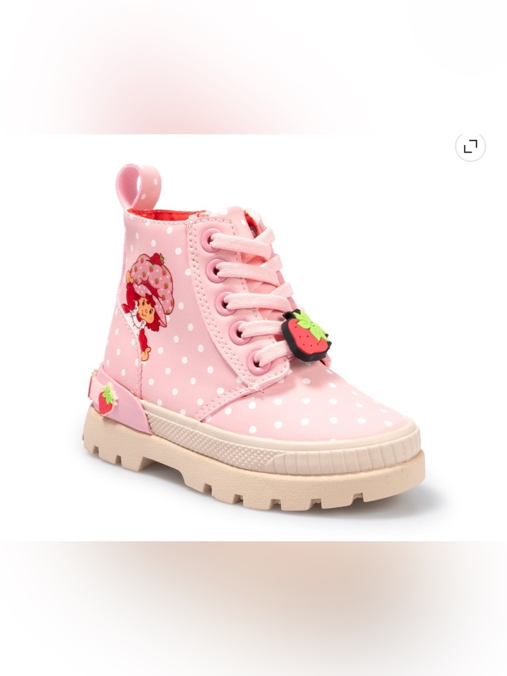 Strawberry Shortcake Toddler Girls Combat Boots